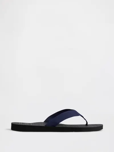 Canvas Flip Flops - Black