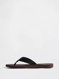 Canvas Flip Flops - Terra brown — view 4