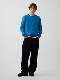CashSoft Crew Sweater - blue — view 2