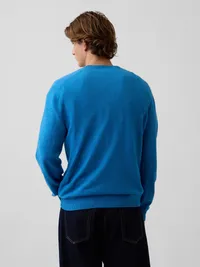 CashSoft Crew Sweater - blue — view 3