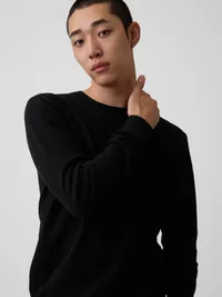 CashSoft Crew Sweater - True black — view 4