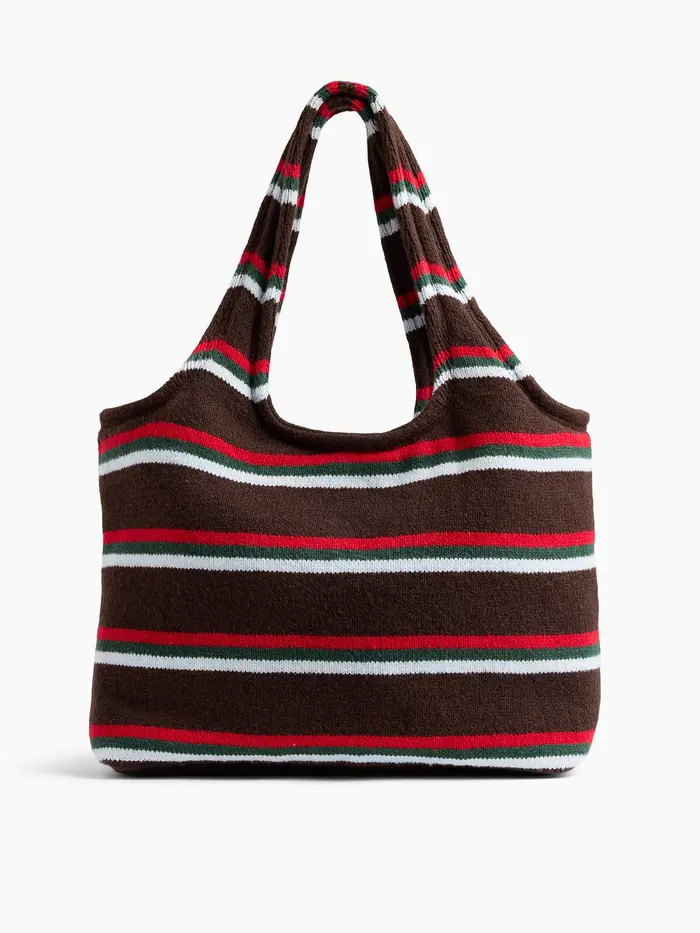 CashSoft Tote - Brown multi stripe