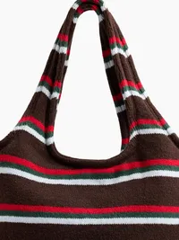 CashSoft Tote - Brown multi stripe — view 5