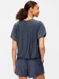 CloudMotion Bubble Top - Dusky Navy — view 2