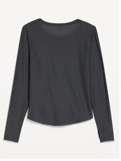 CloudMotion Long-Sleeve Base Layer Top - BlackJack