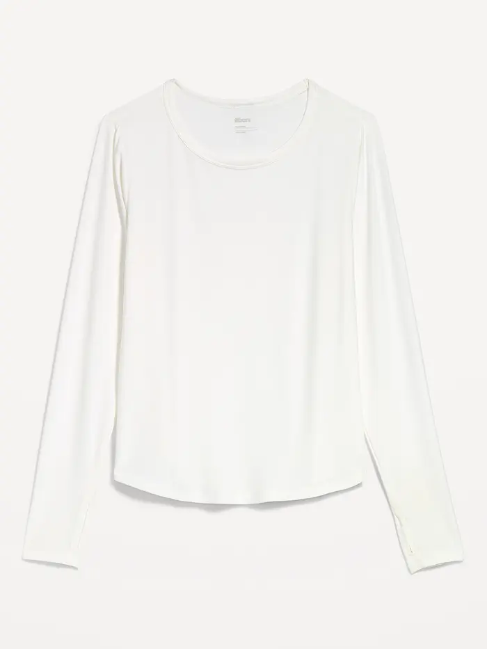 CloudMotion Long-Sleeve Base Layer Top - Magnolia
