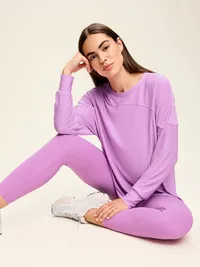 CloudMotion Long-Sleeve Tunic - Orchid — view 3