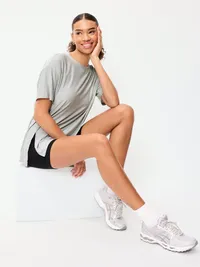 CloudMotion Short-Sleeve Tunic - Cloud Cover — view 3