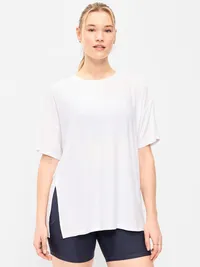 CloudMotion Short-Sleeve Tunic - Magnolia — view 5