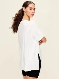 CloudMotion Short-Sleeve Tunic - Magnolia — view 2