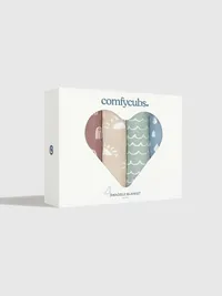 Comfy Cubs Muslin Swaddle Blanket - Multi — view 2