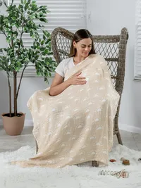 Comfy Cubs Muslin Swaddle Blanket - Multi — view 5