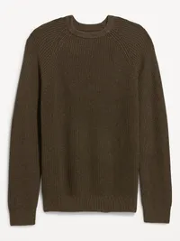 Crew-Neck Sweater - Brown Heather — view 4