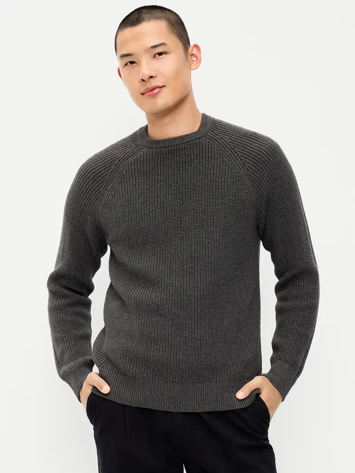 Crew-Neck Sweater - Dark Gray