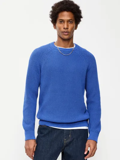 Crew-Neck Sweater - Hydro Blue