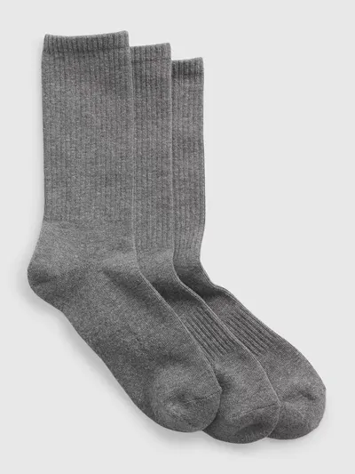 Crew Socks (3-Pack) - Grey
