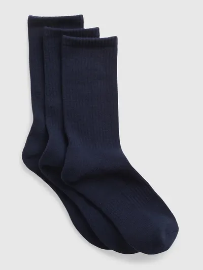 Crew Socks (3-Pack) - Navy