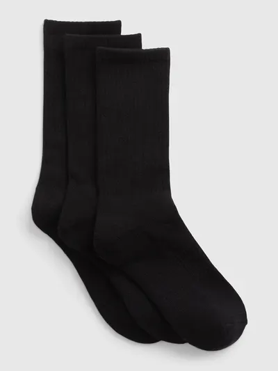 Crew Socks (3-Pack) - True black