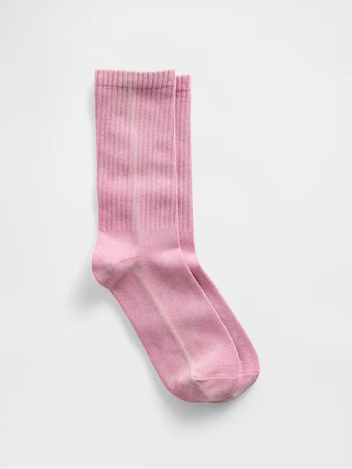 Crew Socks - NEON PINK GLOW