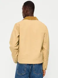 Cropped Canvas Barn Jacket - Butterscotch Puddin — view 2