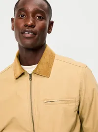 Cropped Canvas Barn Jacket - Butterscotch Puddin — view 4