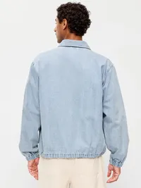 Denim Coach Jacket - Light Wash — view 2