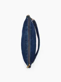 Denim Crescent Bag - Dark wash — view 5
