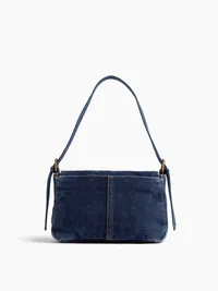 Denim Envelope Bag - Dark wash — view 4