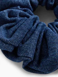 Denim Scrunchie - Dark wash — view 2