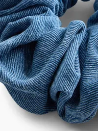 Denim Scrunchie - Medium wash — view 2