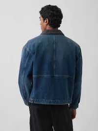 Denim Workwear Jacket - MEDIUM WASH — view 3