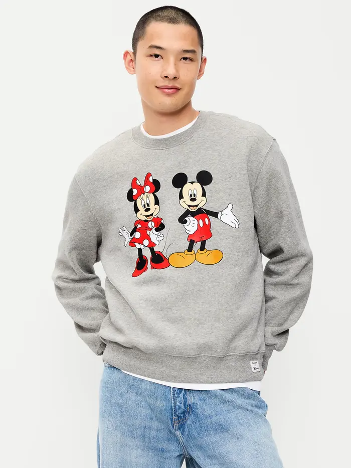 Disney© Oversized Graphic Sweatshirt - Heather Gray