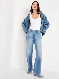 Double-Layer Scoop-Neck Bodysuit - White Lilies — view 3