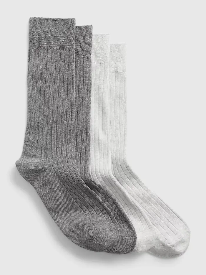Dress Socks (2-Pack) - Grey