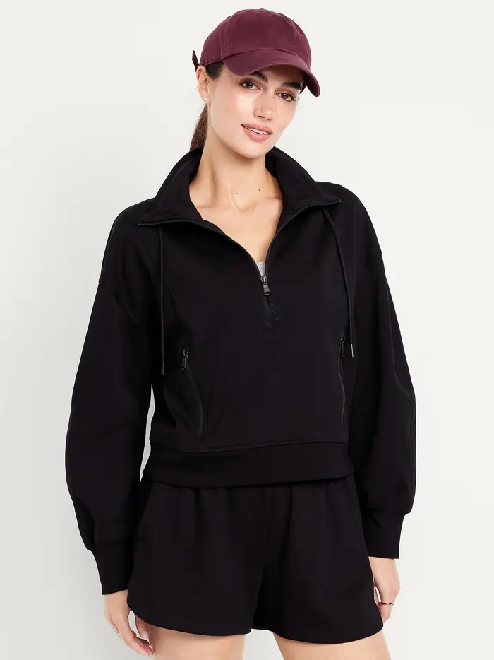 Dynamic Fleece Half-Zip Sweatshirt - Black Jack