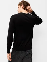 Essential Crew-Neck Sweater - Black Jack — view 2