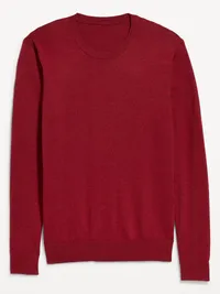 Essential Crew-Neck Sweater - Heather Red — view 3
