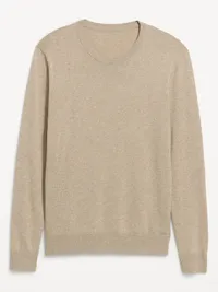 Essential Crew-Neck Sweater - New Tan Heather — view 4
