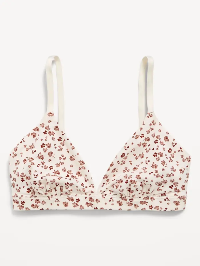 Everyday Cotton Triangle Bralette - Wine Tasting