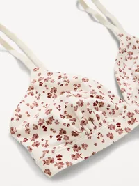 Everyday Cotton Triangle Bralette - Wine Tasting — view 2