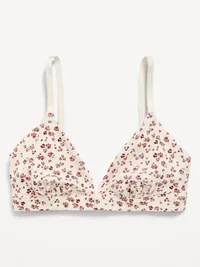 Everyday Cotton Triangle Bralette - Wine Tasting — view 3