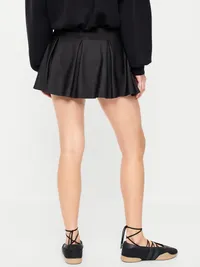 Extra High-Waisted Drop-Waist PowerSoft Skort - Black Jack — view 2