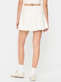 Extra High-Waisted Drop-Waist PowerSoft Skort - Magnolia — view 2