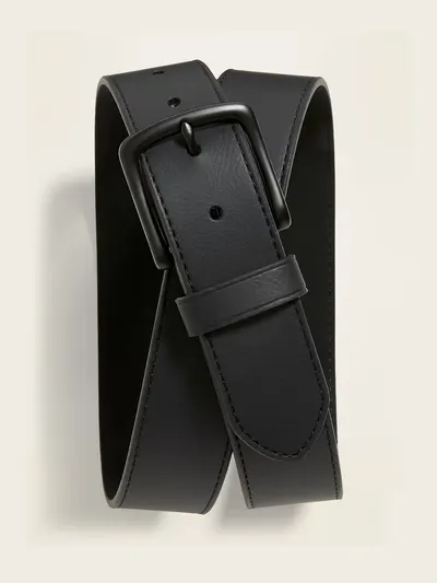 Faux-Leather Belt - Black Jack
