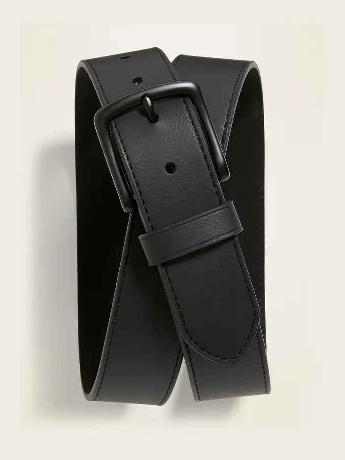 Faux-Leather Belt - Black Jack
