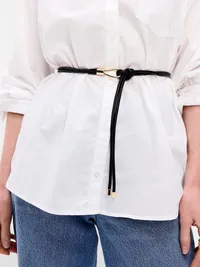 Faux-Leather Wrap Belt - Black Jack — view 2