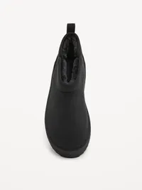 Faux-Suede Booties for Girls - Black Jack — view 2