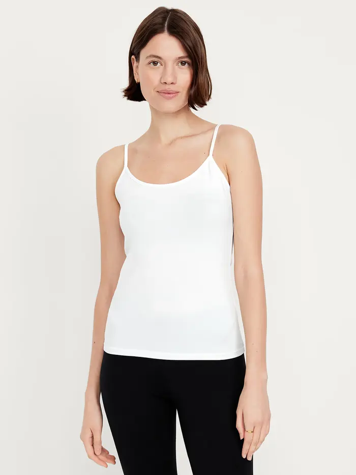 First-Layer Cami Tank Top - Calla Lily White