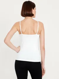 First-Layer Cami Tank Top - Calla Lily White — view 2