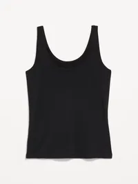 First-Layer Scoop-Neck Tank Top - Black Jack — view 4